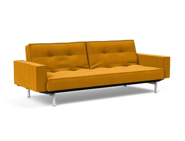 Innovation Splitback Klappsofa mit Polster-Armlehne 507 Elegance Burned Curry Chrom / Mattschwarz EAN:5700110930741