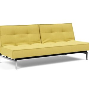 Innovation Splitback Klappsofa 554 Soft Mustard Flow Chrom / Mattschwarz EAN:5700110945295