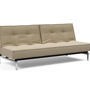 Innovation Splitback Klappsofa 571 Vivus Dusty Sand Chrom / Mattschwarz EAN:5700110945295