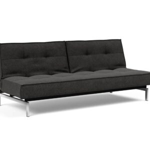 Innovation Splitback Klappsofa 577 Kenya Dark Grey Chrom / Mattschwarz EAN:5700110945295