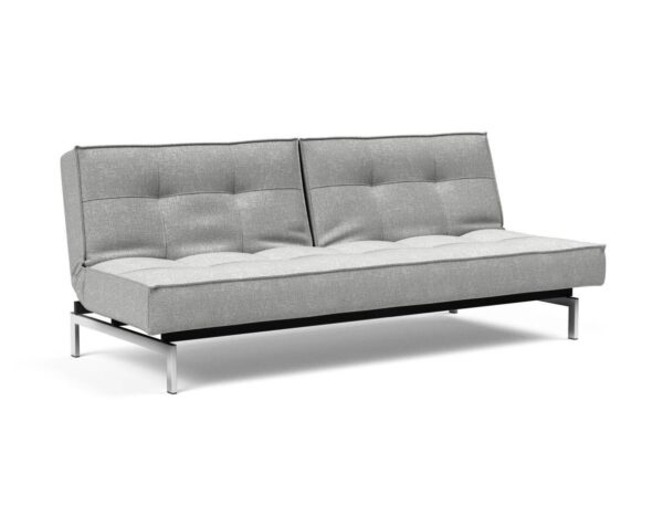 Innovation Splitback Klappsofa 590 Micro Check Grey Chrom / Mattschwarz EAN:5700110945295