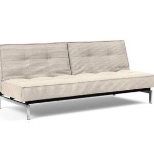 Innovation Splitback Klappsofa 594 Corduroy Ivory Chrom / Mattschwarz EAN:5700110945295