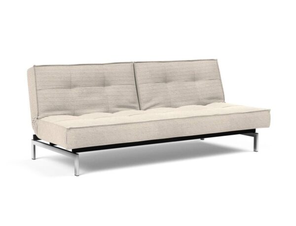 Innovation Splitback Klappsofa 594 Corduroy Ivory Chrom / Mattschwarz EAN:5700110945295