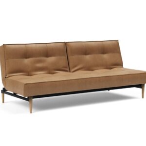 Innovation Splitback Klappsofa 551 Faunal Brown Styletto Holz hell / Gestell schwarz EAN:5700110945301