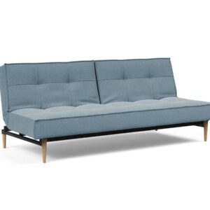 Innovation Splitback Klappsofa 558 Soft Indigo Styletto Holz hell / Gestell schwarz EAN:5700110945301