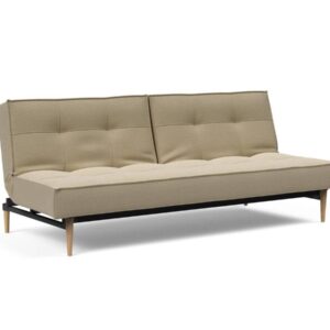 Innovation Splitback Klappsofa 571 Vivus Dusty Sand Styletto Holz hell / Gestell schwarz EAN:5700110945301