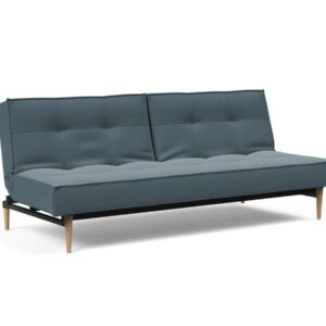 Innovation Splitback Klappsofa 573 Vivus Dusty Blue Styletto Holz hell / Gestell schwarz EAN:5700110945301