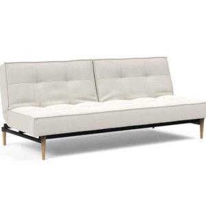 Innovation Splitback Klappsofa 574 Vivus Dusty Off White Styletto Holz hell / Gestell schwarz EAN:5700110945301