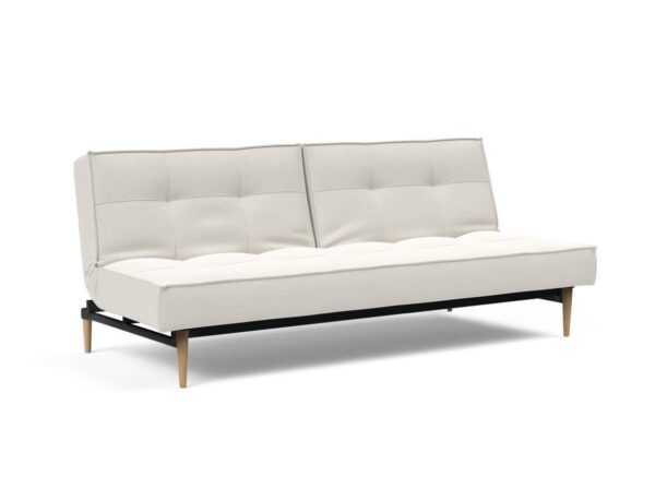 Innovation Splitback Klappsofa 574 Vivus Dusty Off White Styletto Holz hell / Gestell schwarz EAN:5700110945301