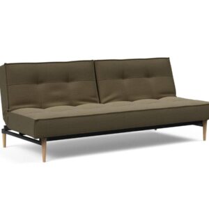 Innovation Splitback Klappsofa 575 Vivus Dusty Olive Styletto Holz hell / Gestell schwarz EAN:5700110945301