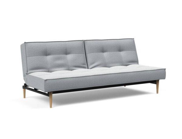 Innovation Splitback Klappsofa 583 Argus Grey Styletto Holz hell / Gestell schwarz EAN:5700110945301