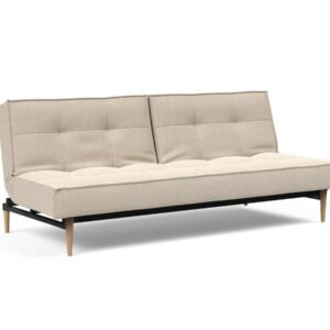 Innovation Splitback Klappsofa 586 Phobos Latte Styletto Holz hell / Gestell schwarz EAN:5700110945301