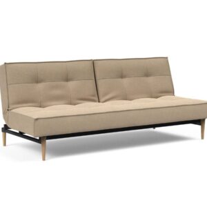 Innovation Splitback Klappsofa 587 Phobos Mocha Styletto Holz hell / Gestell schwarz EAN:5700110945301