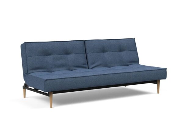 Innovation Splitback Klappsofa 302 Weda Blue Styletto Holz hell / Gestell schwarz EAN:5700110945301