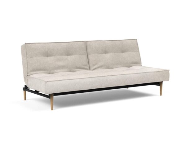 Innovation Splitback Klappsofa 280 Avella Sand Styletto Holz hell / Gestell schwarz EAN:5700110945301