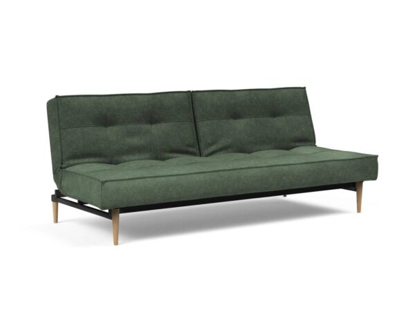 Innovation Splitback Klappsofa 281 Avella Pine Green Styletto Holz hell / Gestell schwarz EAN:5700110945301