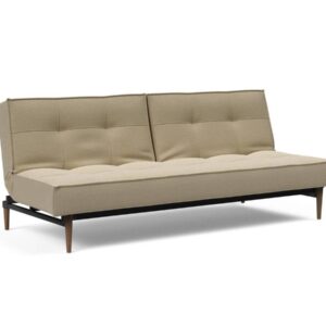 Innovation Splitback Klappsofa 571 Vivus Dusty Sand Styletto Holz dunkel / Gestell schwarz EAN:5700110945400