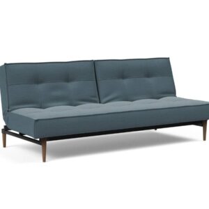 Innovation Splitback Klappsofa 573 Vivus Dusty Blue Styletto Holz dunkel / Gestell schwarz EAN:5700110945400