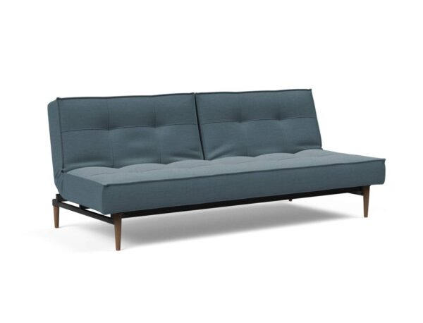 Innovation Splitback Klappsofa 573 Vivus Dusty Blue Styletto Holz dunkel / Gestell schwarz EAN:5700110945400