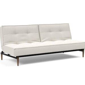 Innovation Splitback Klappsofa 574 Vivus Dusty Off White Styletto Holz dunkel / Gestell schwarz EAN:5700110945400