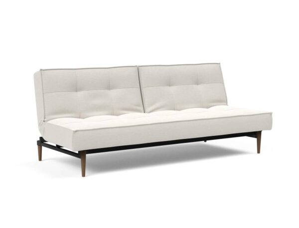 Innovation Splitback Klappsofa 574 Vivus Dusty Off White Styletto Holz dunkel / Gestell schwarz EAN:5700110945400