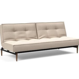 Innovation Splitback Klappsofa 584 Argus Natural Styletto Holz dunkel / Gestell schwarz EAN:5700110945400