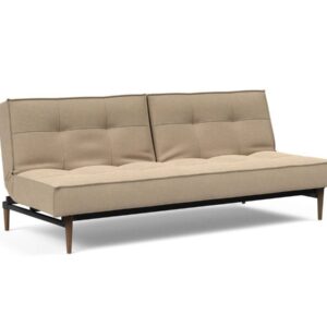 Innovation Splitback Klappsofa 587 Phobos Mocha Styletto Holz dunkel / Gestell schwarz EAN:5700110945400