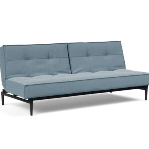 Innovation Splitback Klappsofa 558 Soft Indigo Styletto Holz schwarz / Gestell schwarz EAN:5700110945417