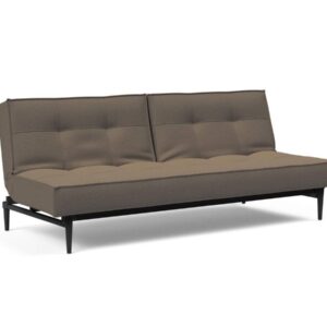 Innovation Splitback Klappsofa 585 Argus Brown Styletto Holz schwarz / Gestell schwarz EAN:5700110945417