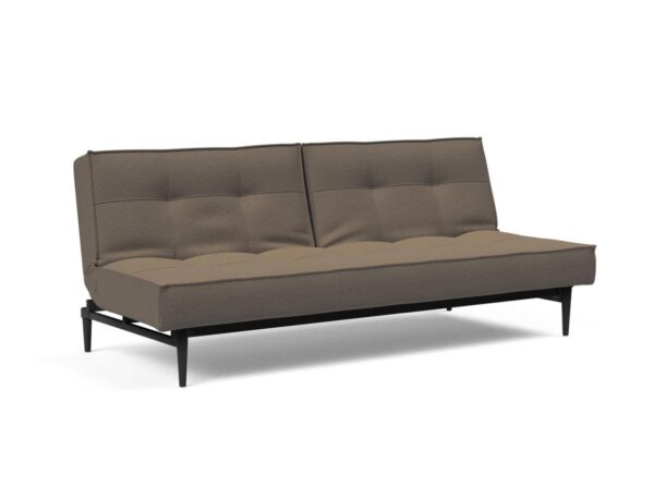 Innovation Splitback Klappsofa 585 Argus Brown Styletto Holz schwarz / Gestell schwarz EAN:5700110945417