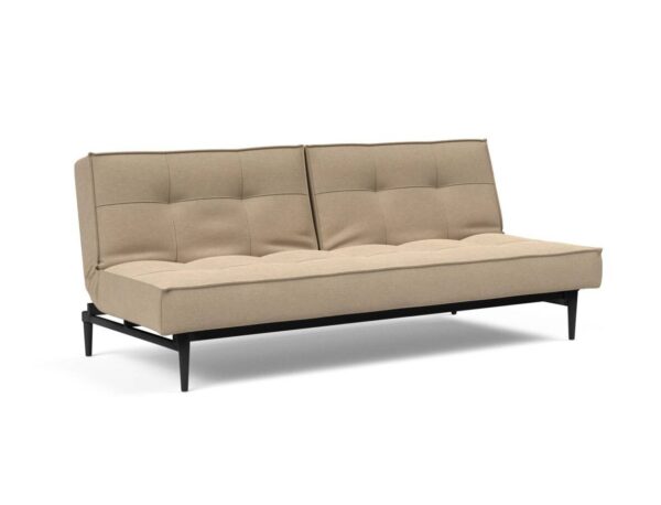 Innovation Splitback Klappsofa 587 Phobos Mocha Styletto Holz schwarz / Gestell schwarz EAN:5700110945417