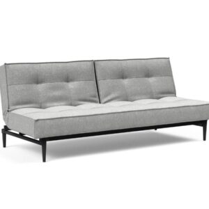 Innovation Splitback Klappsofa 590 Micro Check Grey Styletto Holz schwarz / Gestell schwarz EAN:5700110945417