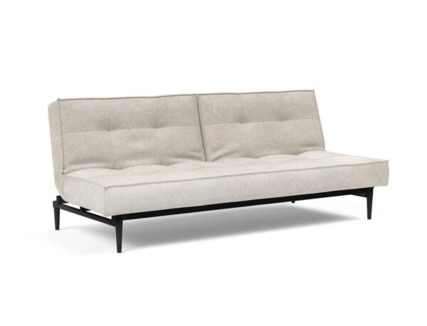 Innovation Splitback Klappsofa 280 Avella Sand Styletto Holz schwarz / Gestell schwarz EAN:5700110945417