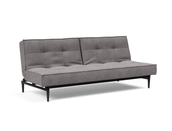 Innovation Splitback Klappsofa 217 Flashtex Light Grey Styletto Holz schwarz / Gestell schwarz EAN:5700110945417