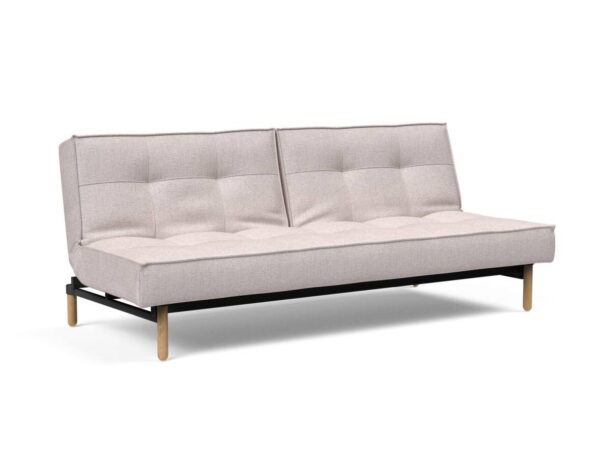 Innovation Splitback Klappsofa 300 Weda Sand Stem Holz hell / Gestell schwarz EAN:5700110945424