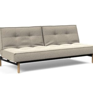 Innovation Splitback Klappsofa 539 Boucle Beige Stem Holz hell / Gestell schwarz EAN:5700110945424