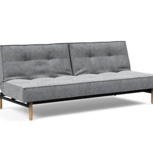 Innovation Splitback Klappsofa 565 Twist Granite Stem Holz hell / Gestell schwarz EAN:5700110945424