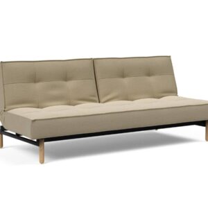 Innovation Splitback Klappsofa 571 Vivus Dusty Sand Stem Holz hell / Gestell schwarz EAN:5700110945424