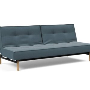 Innovation Splitback Klappsofa 573 Vivus Dusty Blue Stem Holz hell / Gestell schwarz EAN:5700110945424