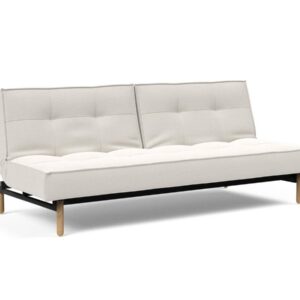 Innovation Splitback Klappsofa 574 Vivus Dusty Off White Stem Holz hell / Gestell schwarz EAN:5700110945424