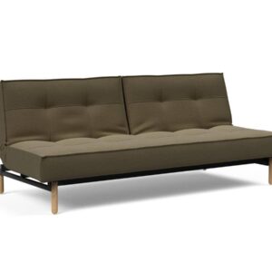 Innovation Splitback Klappsofa 575 Vivus Dusty Olive Stem Holz hell / Gestell schwarz EAN:5700110945424