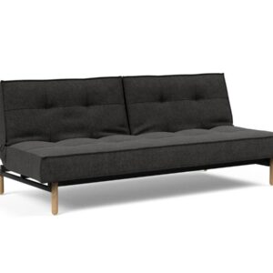 Innovation Splitback Klappsofa 577 Kenya Dark Grey Stem Holz hell / Gestell schwarz EAN:5700110945424