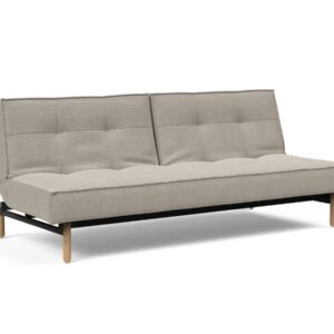 Innovation Splitback Klappsofa 579 Kenya Gravel Stem Holz hell / Gestell schwarz EAN:5700110945424