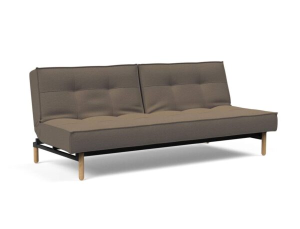 Innovation Splitback Klappsofa 585 Argus Brown Stem Holz hell / Gestell schwarz EAN:5700110945424