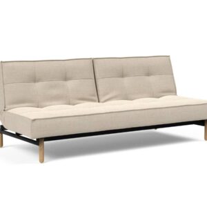 Innovation Splitback Klappsofa 586 Phobos Latte Stem Holz hell / Gestell schwarz EAN:5700110945424