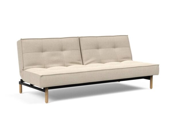 Innovation Splitback Klappsofa 586 Phobos Latte Stem Holz hell / Gestell schwarz EAN:5700110945424