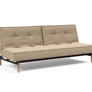 Innovation Splitback Klappsofa 587 Phobos Mocha Stem Holz hell / Gestell schwarz EAN:5700110945424