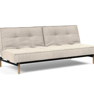 Innovation Splitback Klappsofa 594 Corduroy Ivory Stem Holz hell / Gestell schwarz EAN:5700110945424