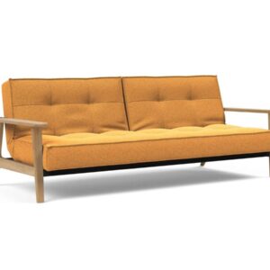 Innovation Splitback Klappsofa 536 Boucle Ochre Elk Rauch-Eiche / Gestell schwarz EAN:5700110945479