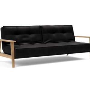 Innovation Splitback Klappsofa 550 Fanual Black Elk Rauch-Eiche / Gestell schwarz EAN:5700110945479